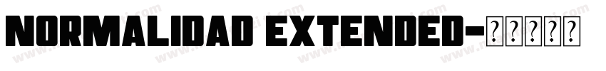 normalidad extended字体转换